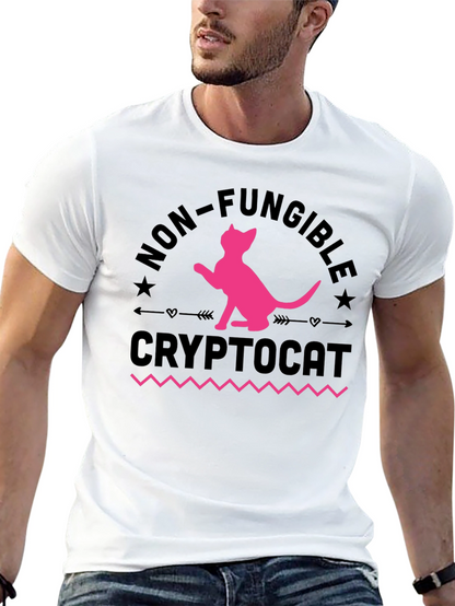 CryptoCat NFT T-Shirt - Non-Fungible Cat Design