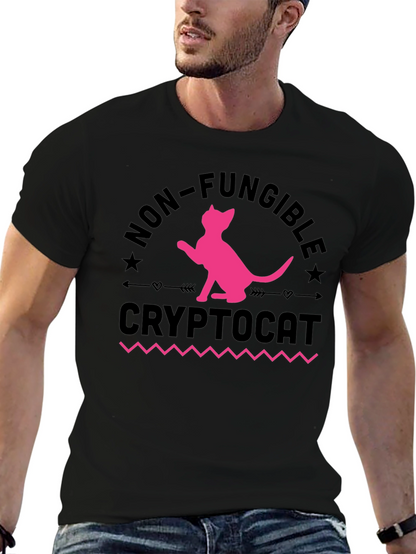 CryptoCat NFT T-Shirt - Non-Fungible Cat Design