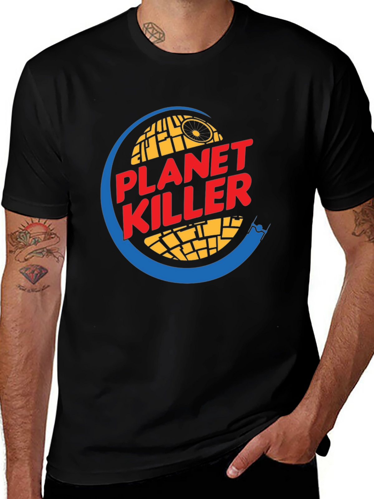 Planet Killer Graphic T-Shirt - Black Cotton Tee