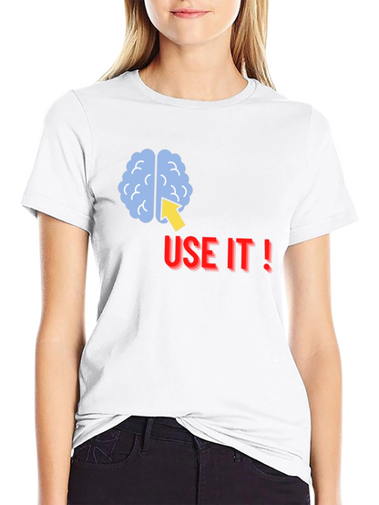 Use It! Brain Graphic Tee - Black