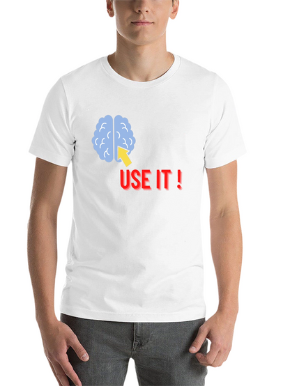 Use It! Brain Graphic Tee - Black