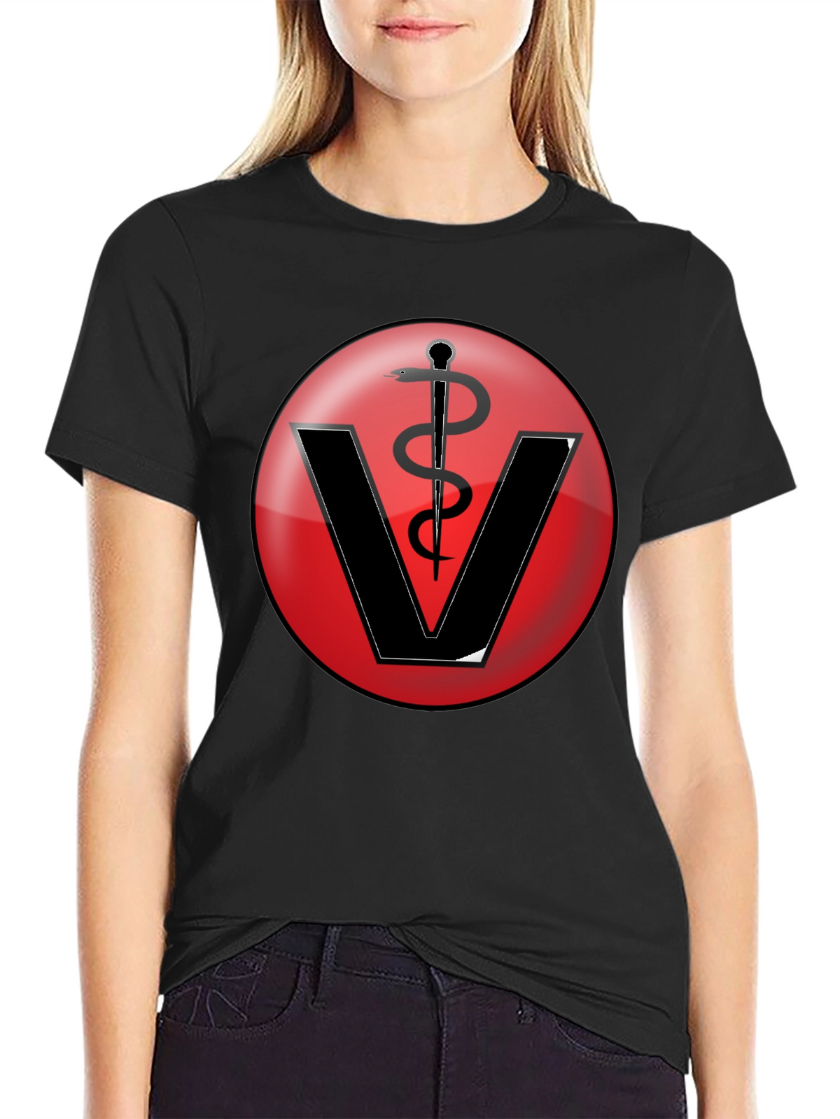 Veterinarian Symbol T-Shirt - Classic Vet Design