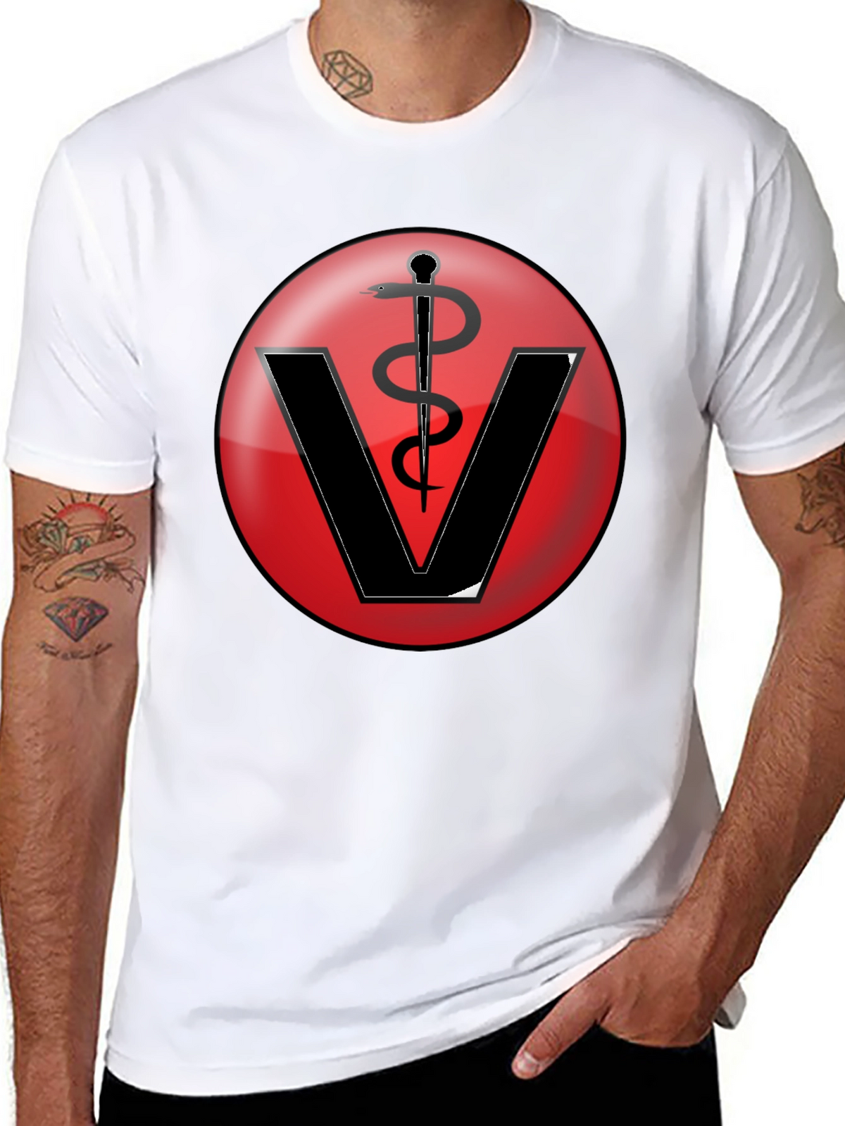 Veterinarian Symbol T-Shirt - Classic Vet Design