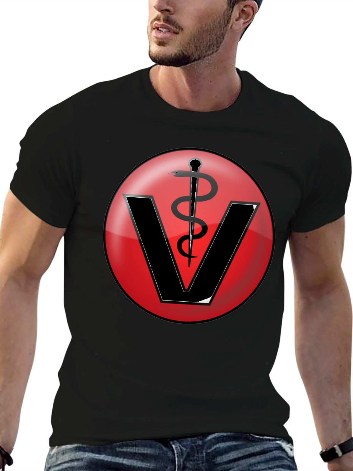 Veterinarian Symbol T-Shirt - Classic Vet Design