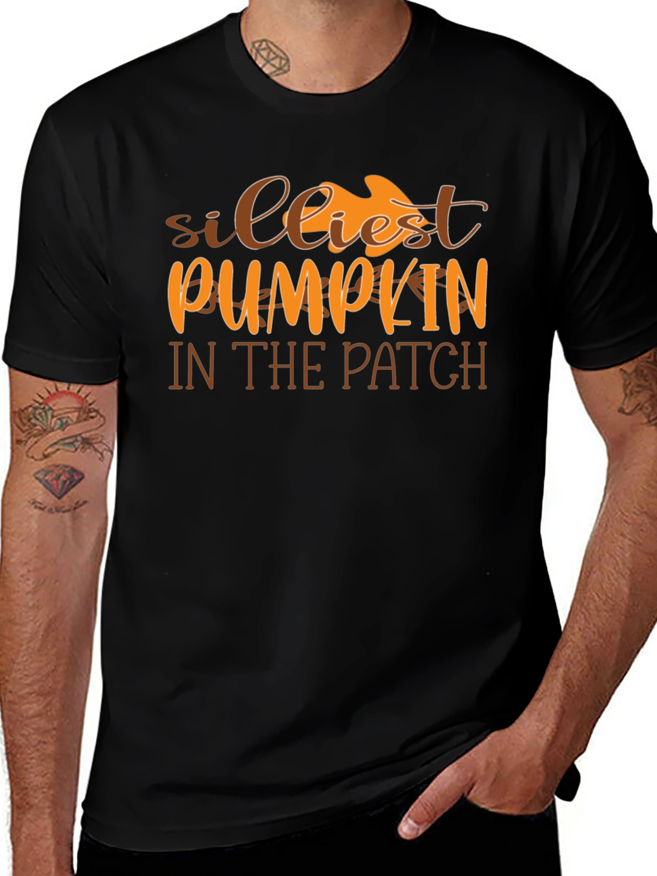 Silliest Pumpkin in the Patch Black Graphic Tee
