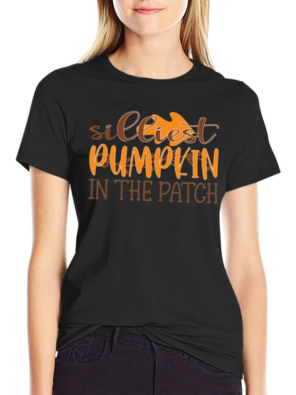 Silliest Pumpkin in the Patch Black Graphic Tee