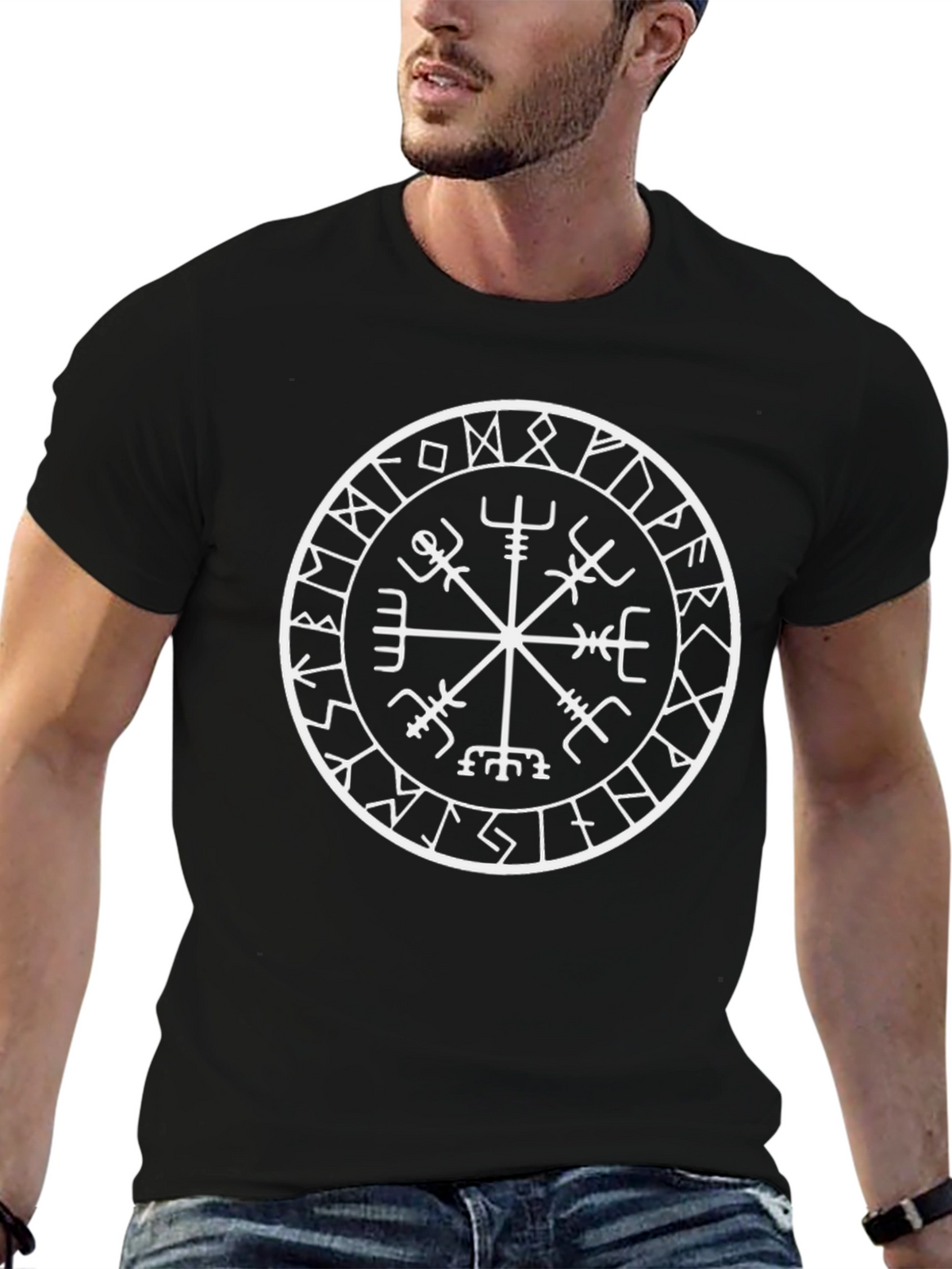 Vegvisir Compass Viking Rune T-Shirt