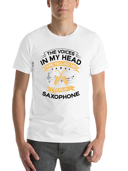 Saxophone T-Shirt - The Voices In My Head