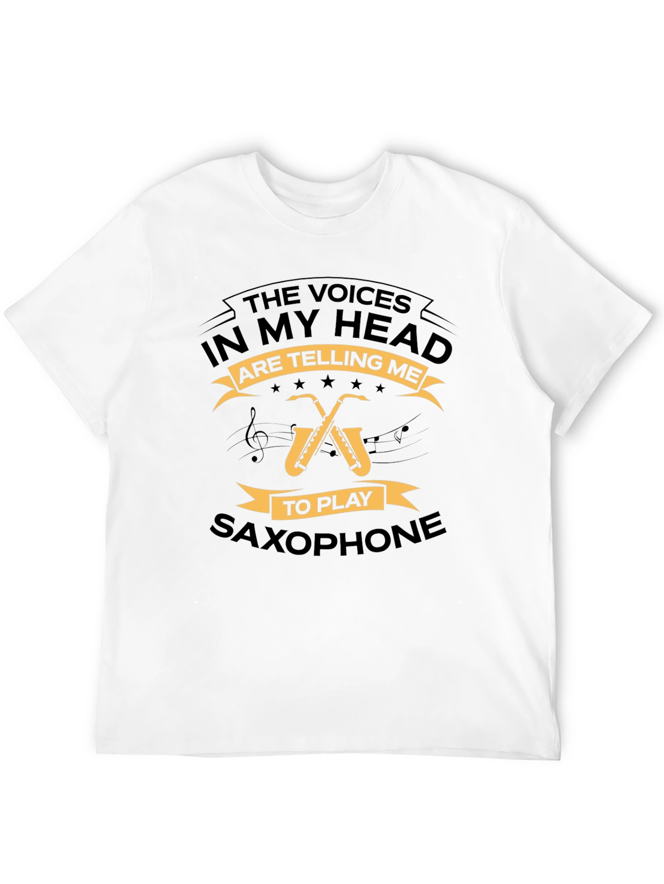 Saxophone T-Shirt - The Voices In My Head
