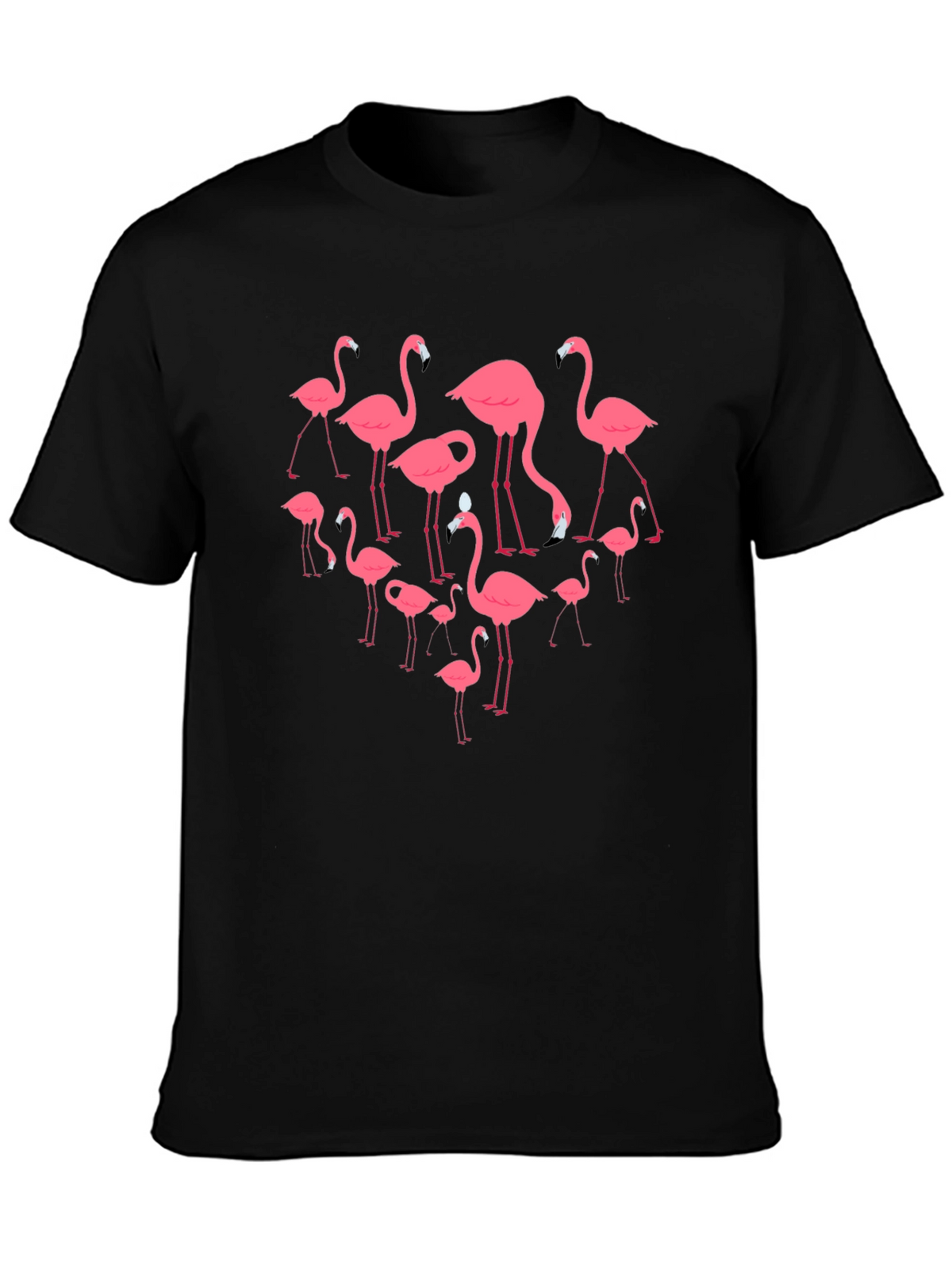 Flamingo Graphic Black T-Shirt