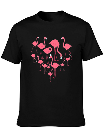 Flamingo Graphic Black T-Shirt