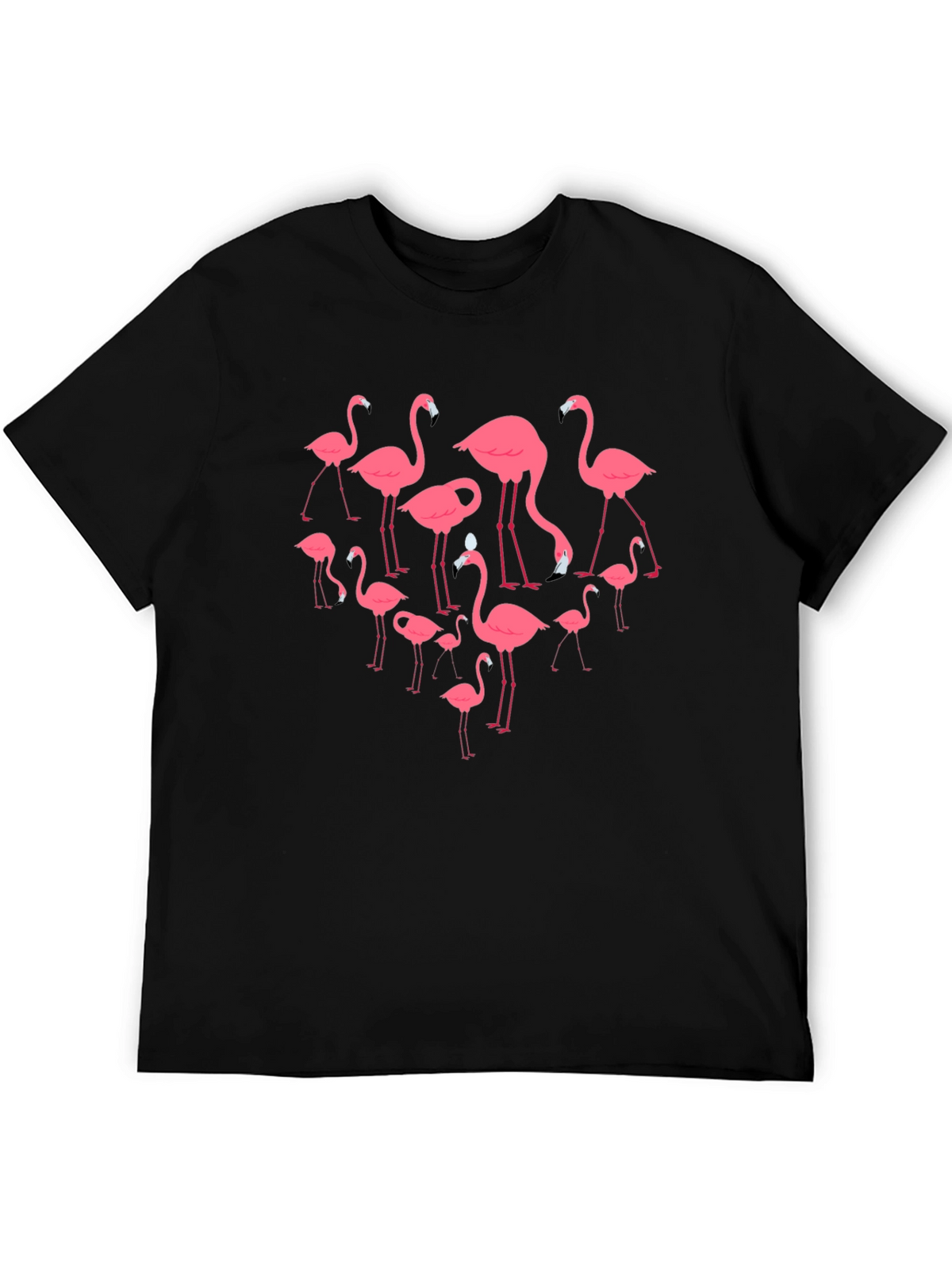 Flamingo Graphic Black T-Shirt
