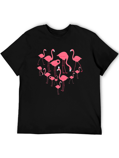 Flamingo Graphic Black T-Shirt