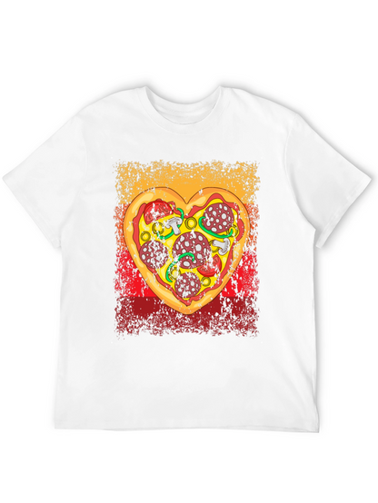 Pizza Heart Graphic Tee - Food Lovers T-Shirt