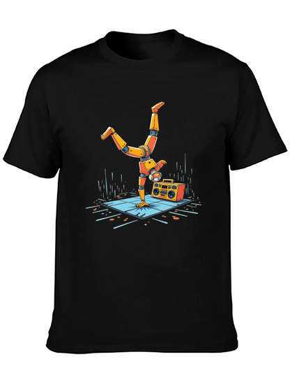 Robot Handstand Graphic Tee