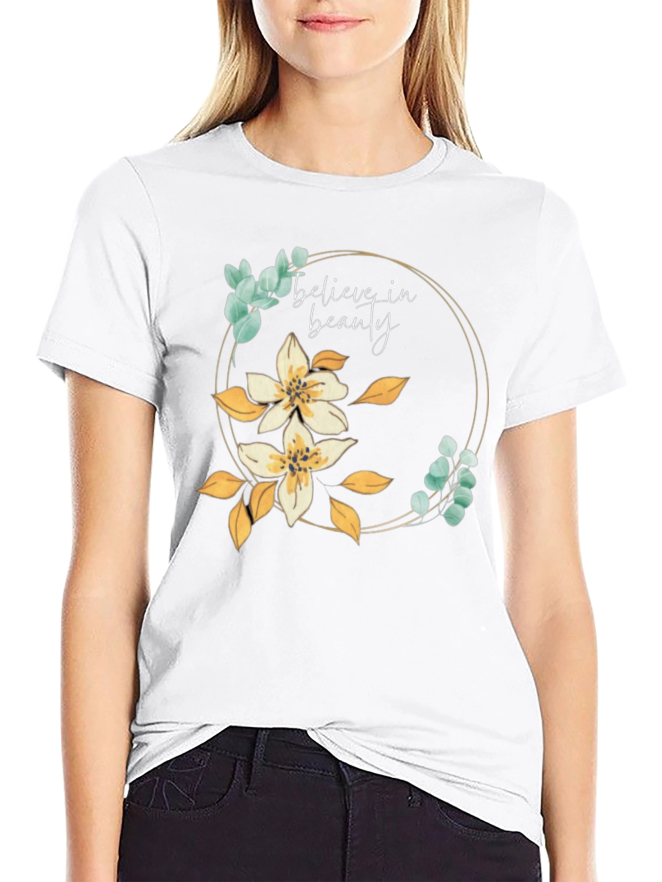Believe in Beauty Floral Tee