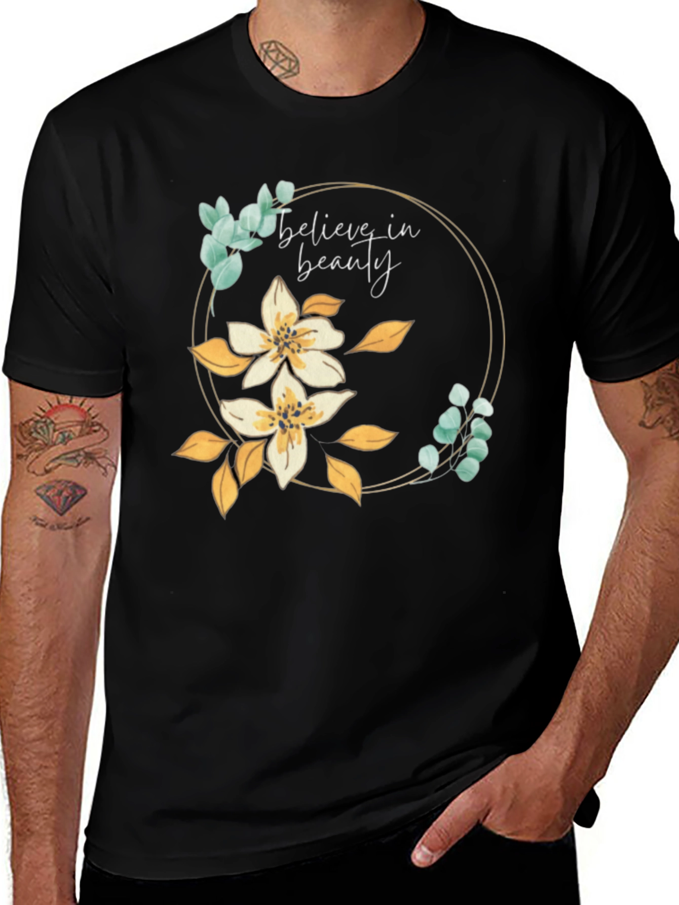 Believe in Beauty Floral Tee