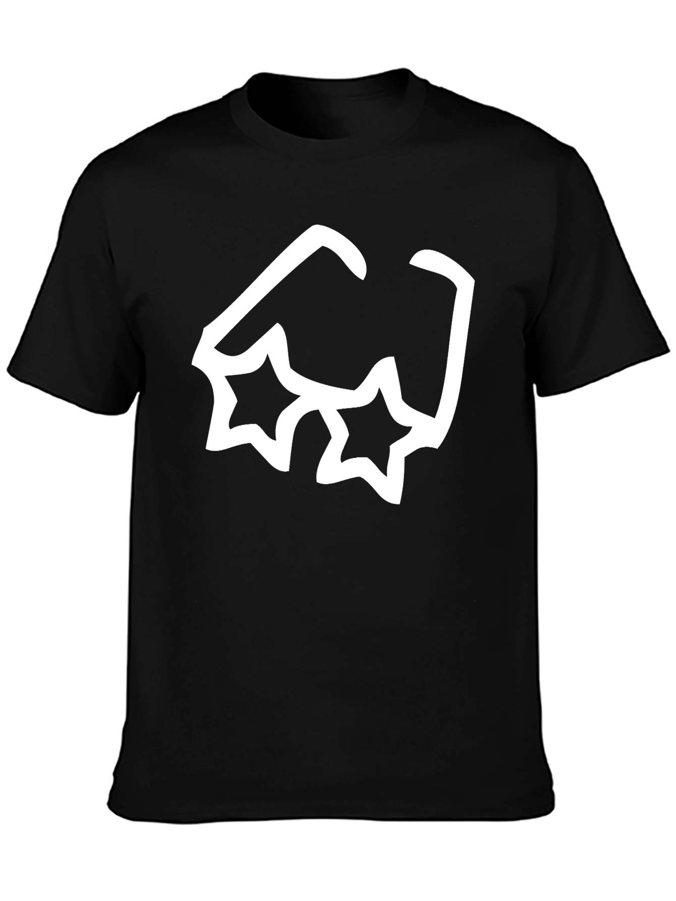 Cool Star Sunglasses Graphic Black T-Shirt
