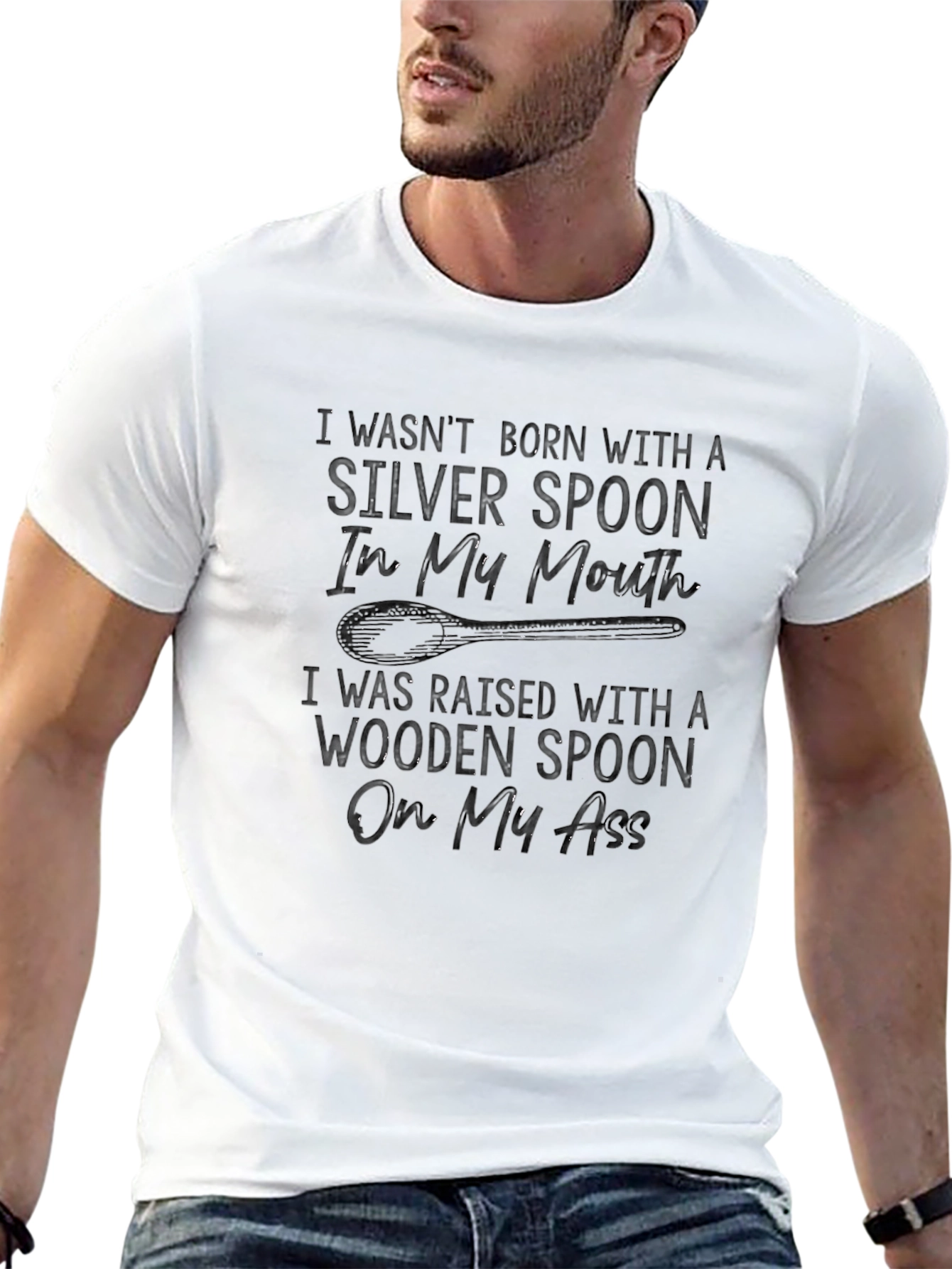 Funny Wooden Spoon Graphic T-Shirt