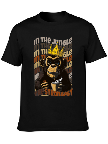 King Monkey Coffee T-Shirt - Jungle Strongest