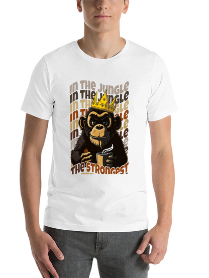King Monkey Coffee T-Shirt - Jungle Strongest