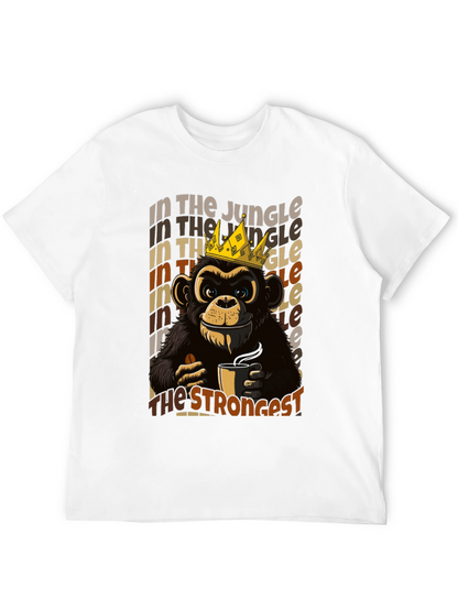 King Monkey Coffee T-Shirt - Jungle Strongest