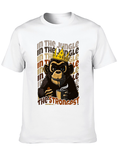 King Monkey Coffee T-Shirt - Jungle Strongest