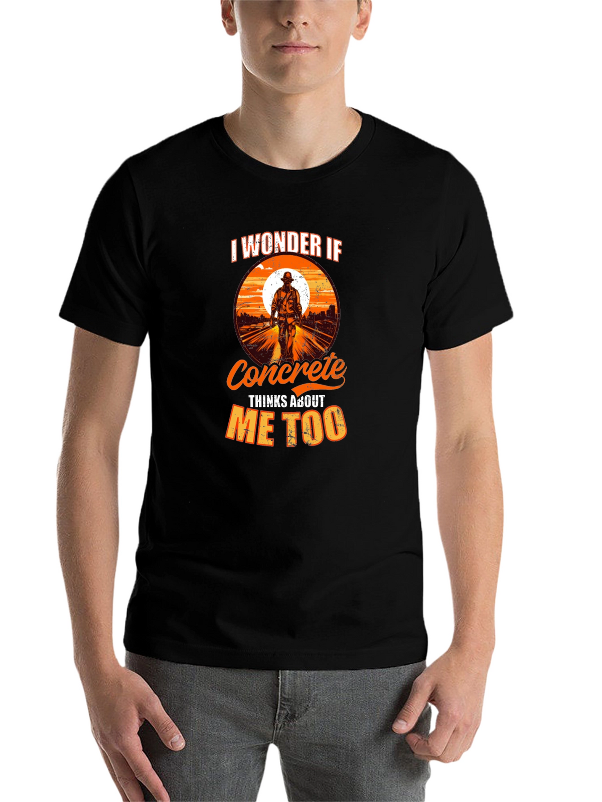 Concrete Worker Graphic T-Shirt
