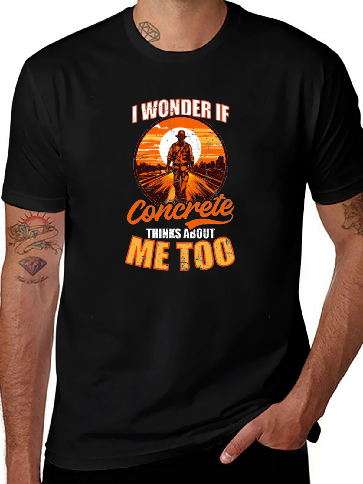 Concrete Worker Graphic T-Shirt