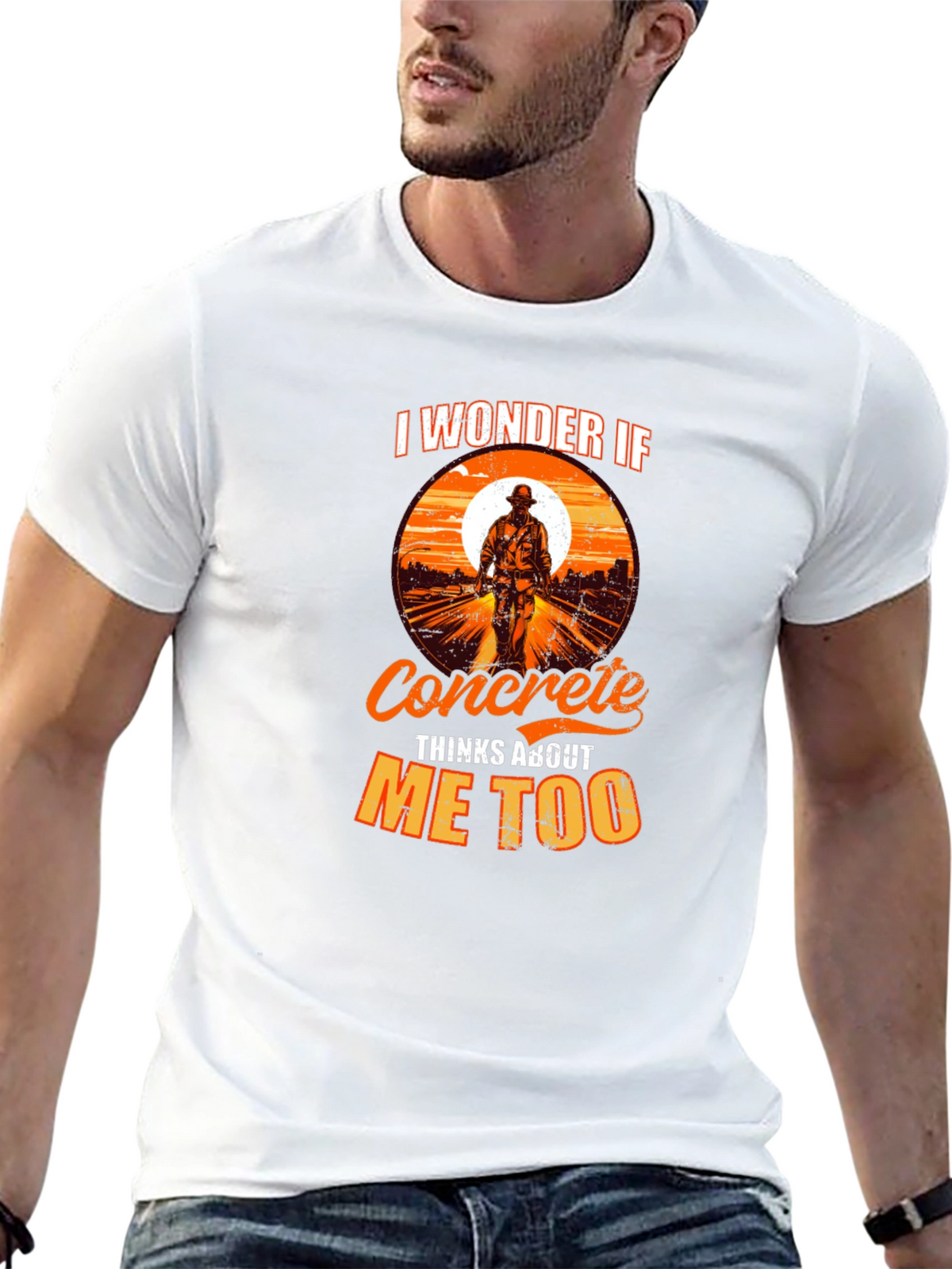 Concrete Worker Graphic T-Shirt