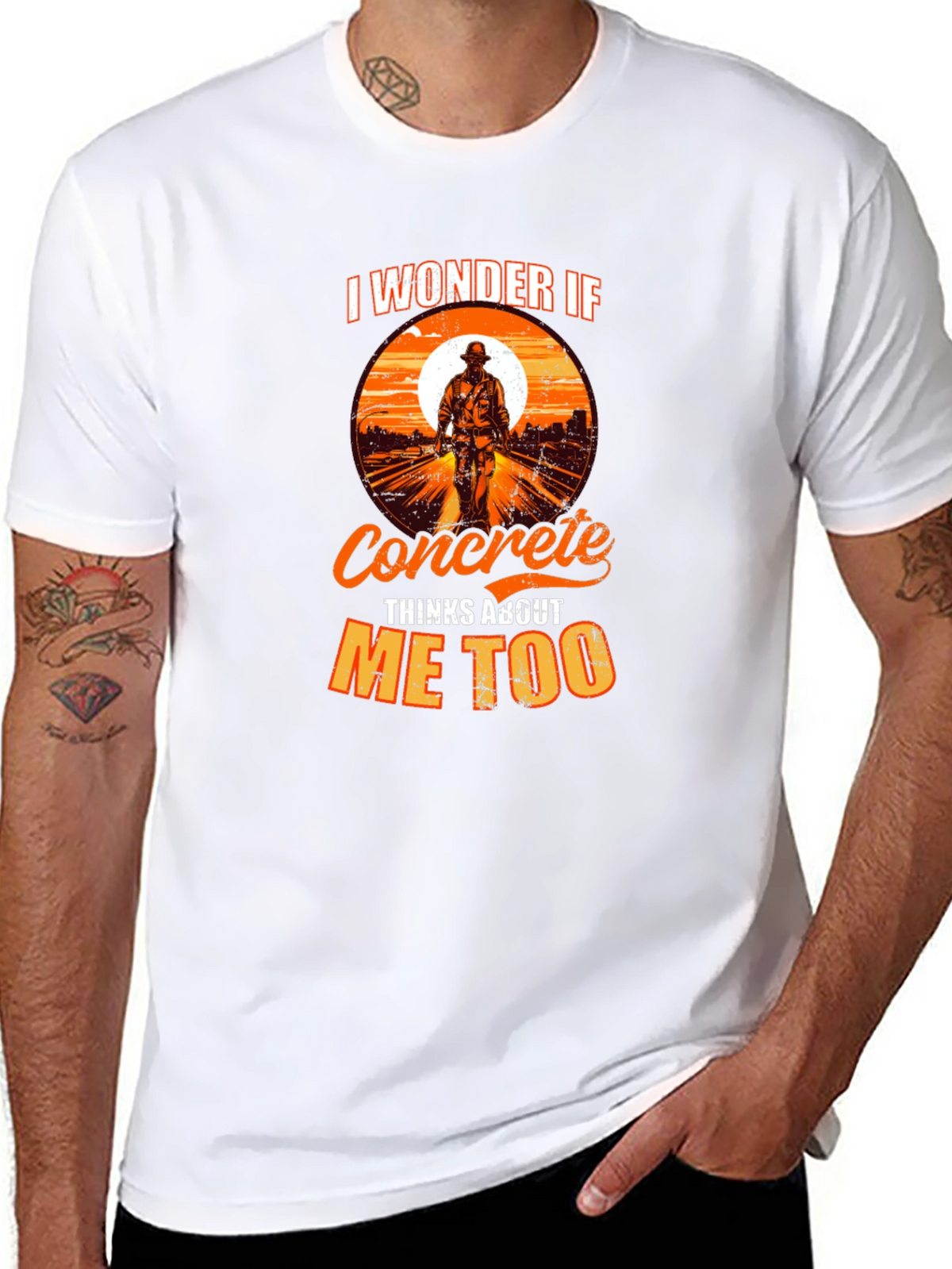 Concrete Worker Graphic T-Shirt