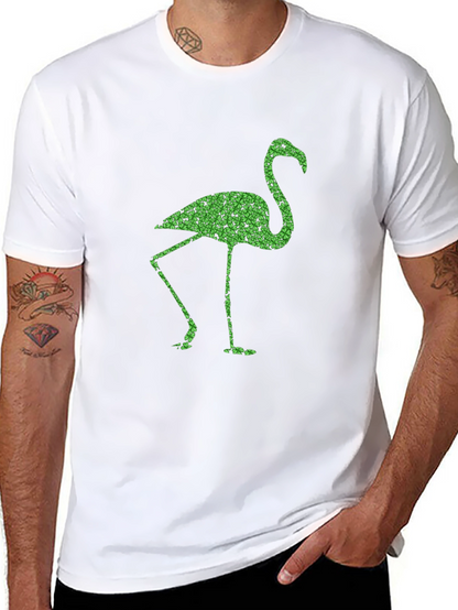 Shamrock Flamingo Black T-Shirt