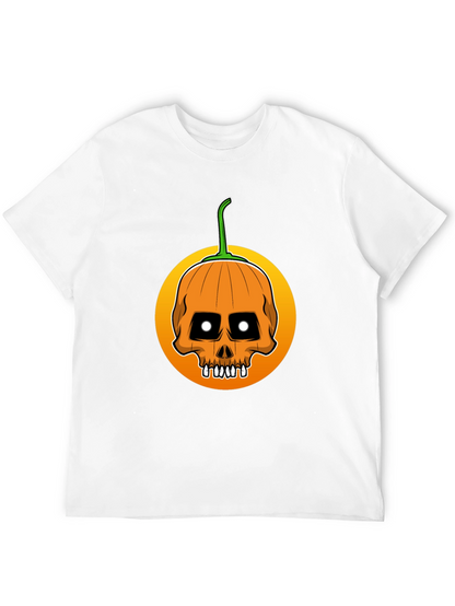 Skull Pumpkin Halloween T-Shirt