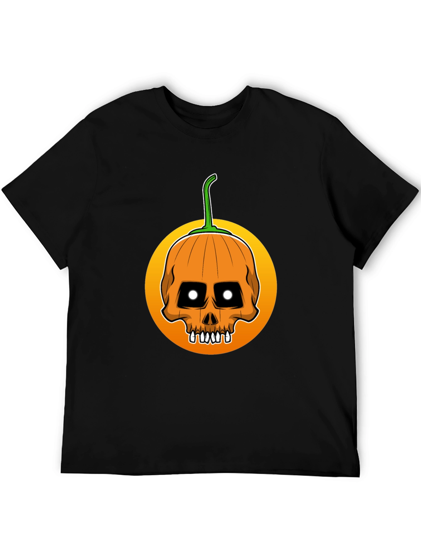 Skull Pumpkin Halloween T-Shirt