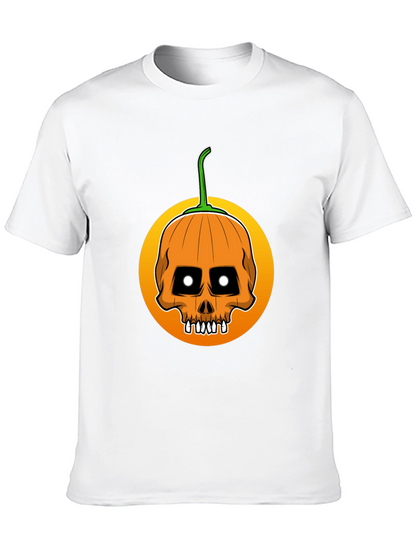 Skull Pumpkin Halloween T-Shirt