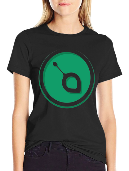 Green Orb Black T-Shirt