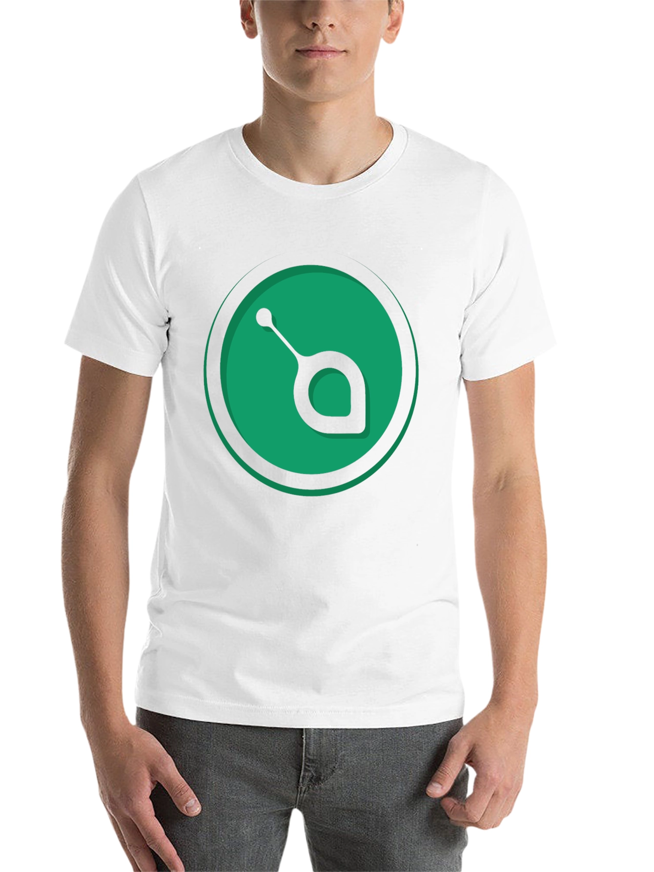 Green Orb Black T-Shirt