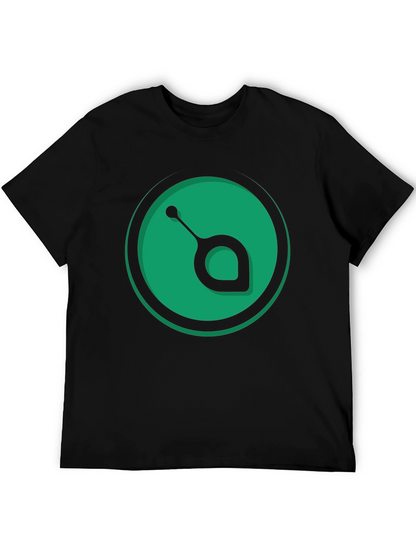 Green Orb Black T-Shirt