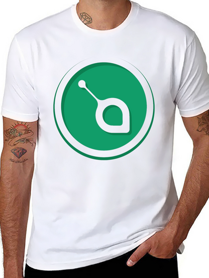 Green Orb Black T-Shirt