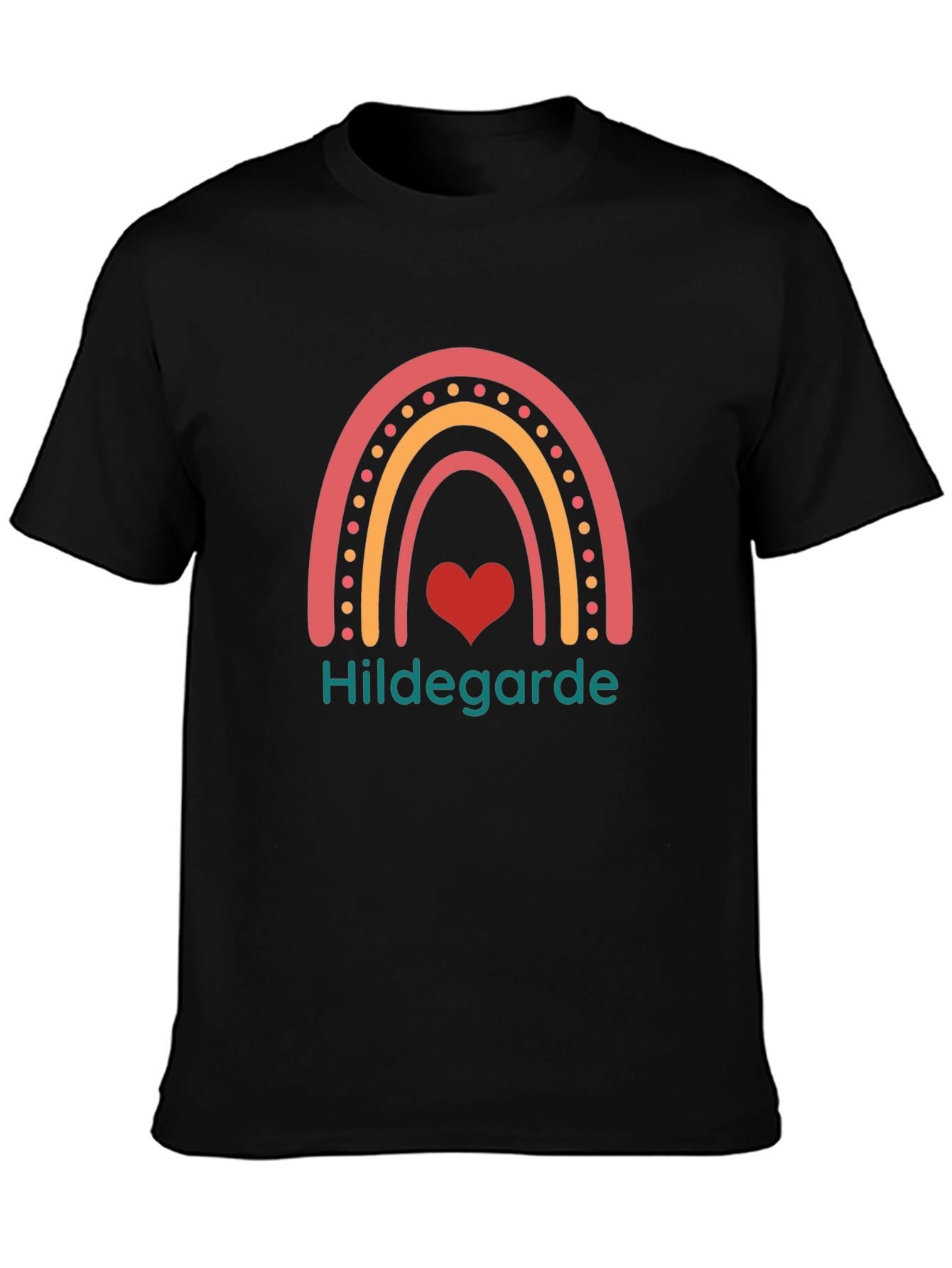 Hildegarde Rainbow Heart T-Shirt