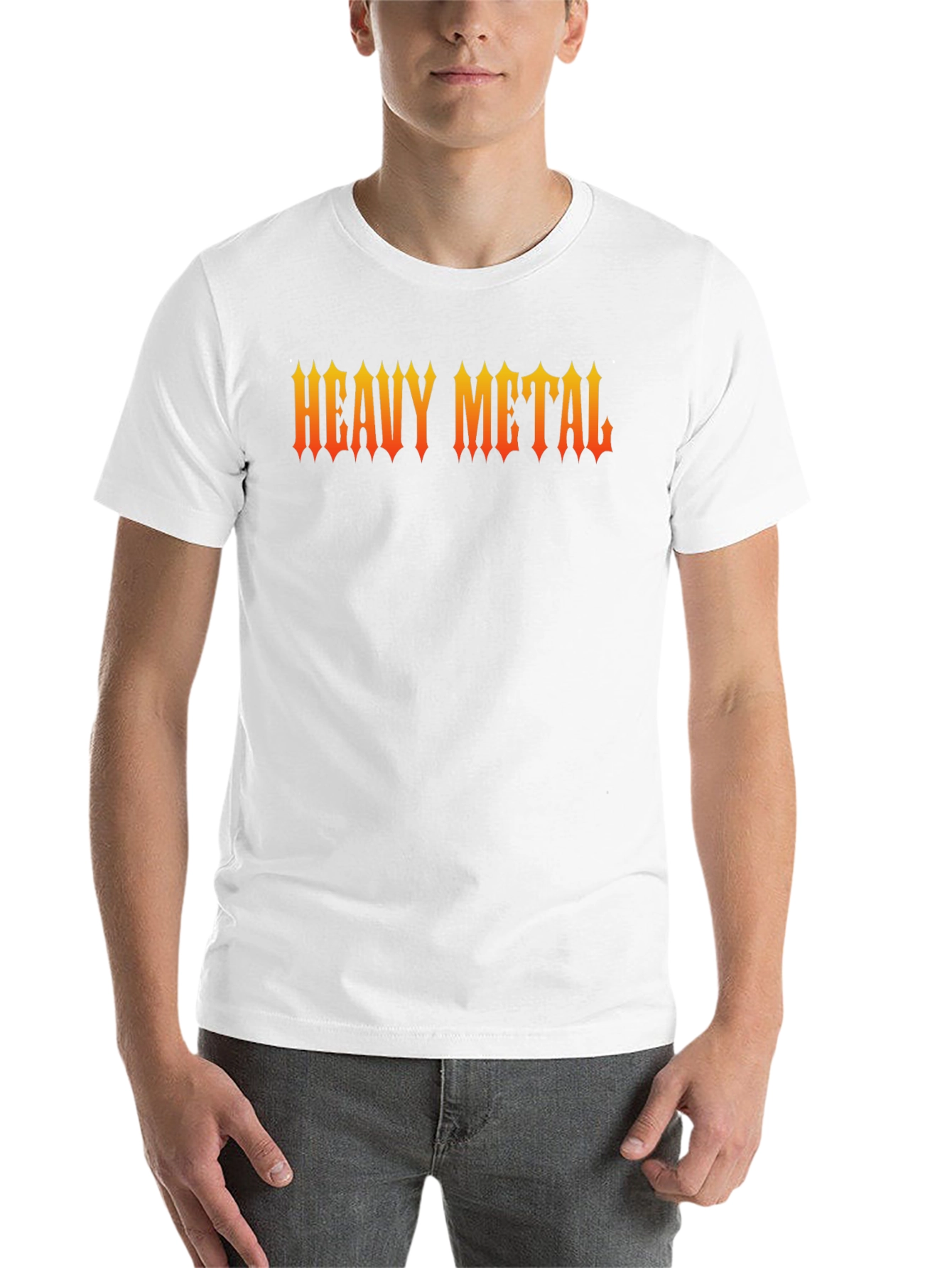 Heavy Metal Graphic Print Black T-Shirt