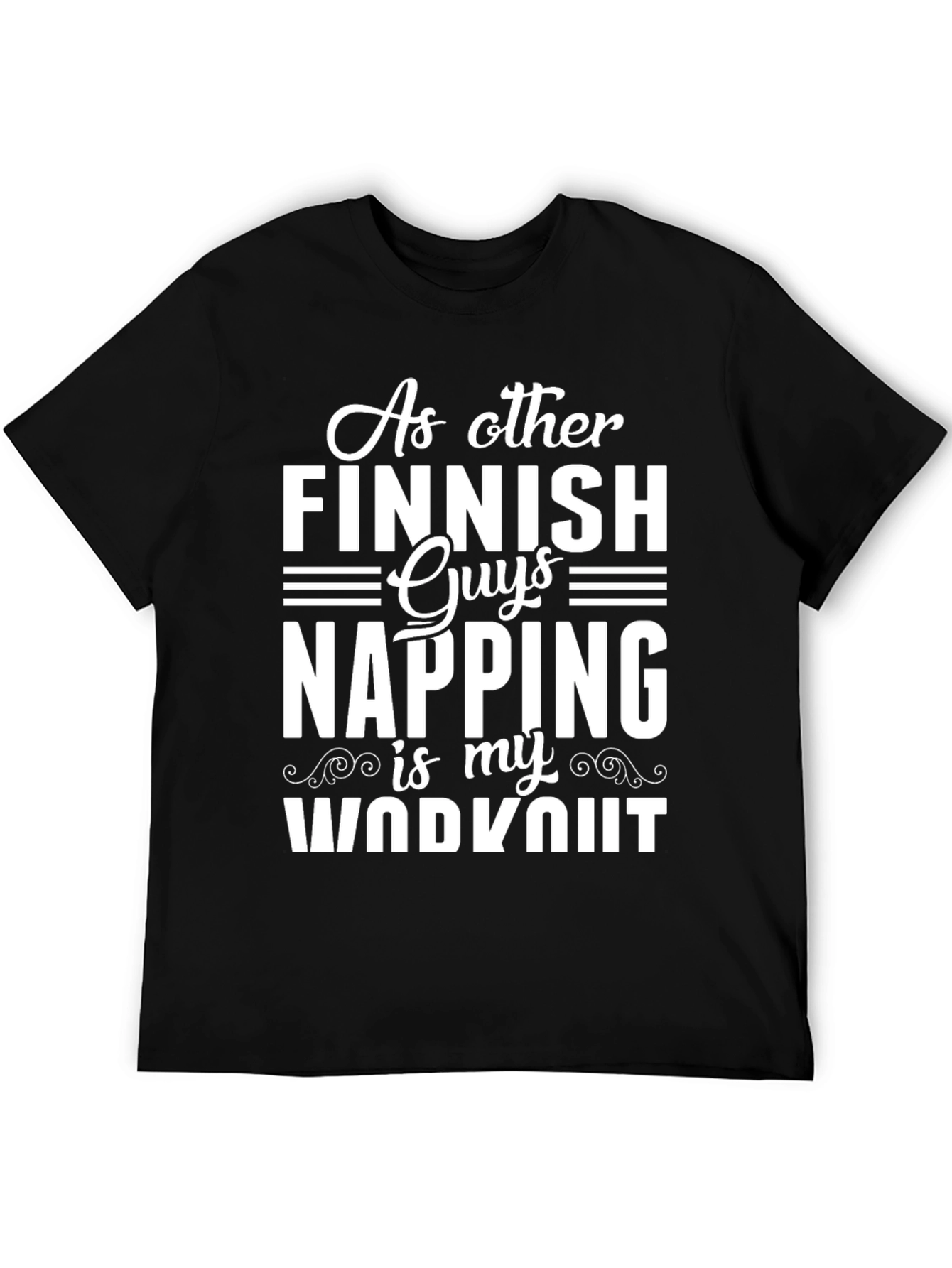 Funny Finnish Napping Workout Graphic T-Shirt