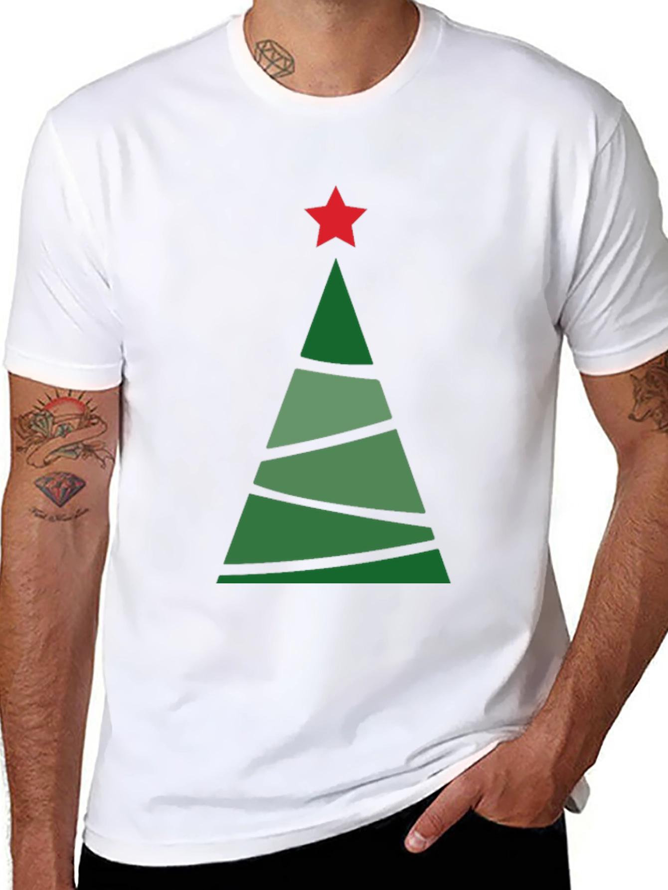Christmas Tree Graphic Tee - Holiday Style