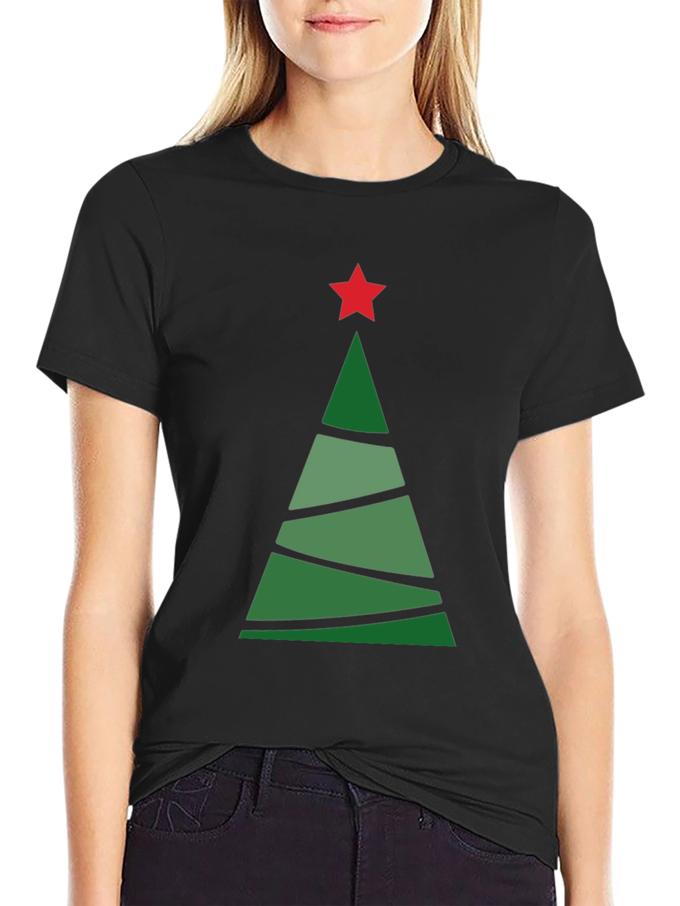 Christmas Tree Graphic Tee - Holiday Style