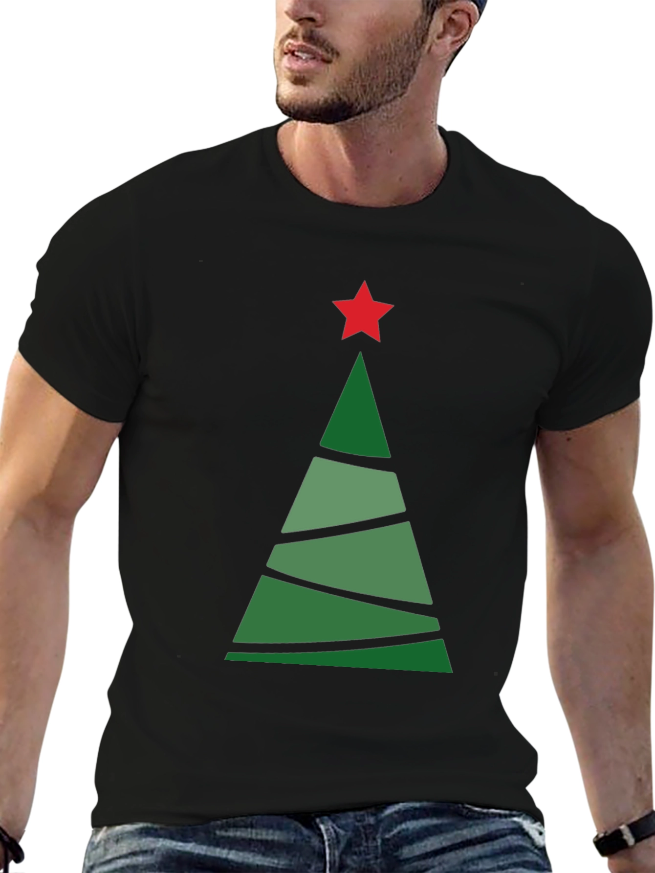 Christmas Tree Graphic Tee - Holiday Style