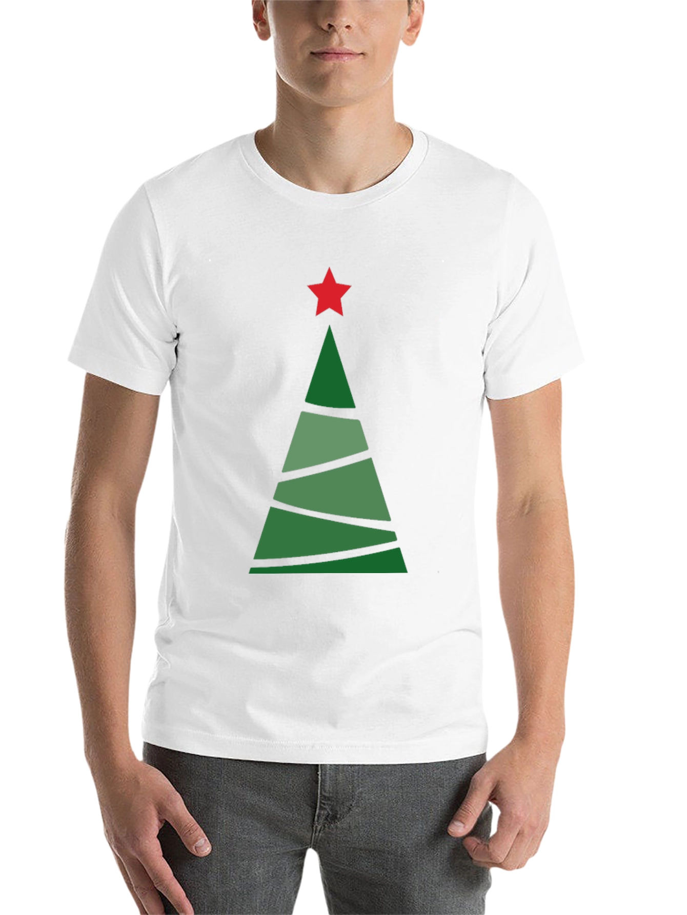 Christmas Tree Graphic Tee - Holiday Style