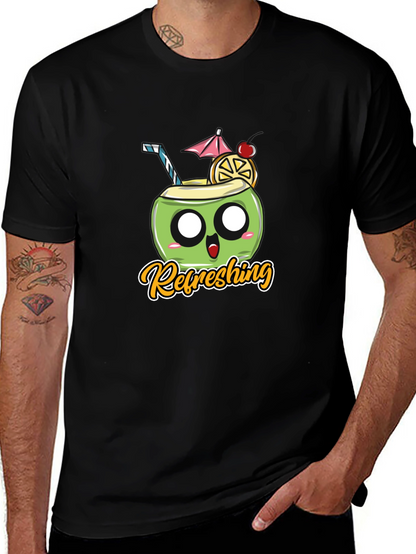 Refreshing Coconut Black T-Shirt