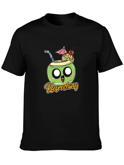 Refreshing Coconut Black T-Shirt