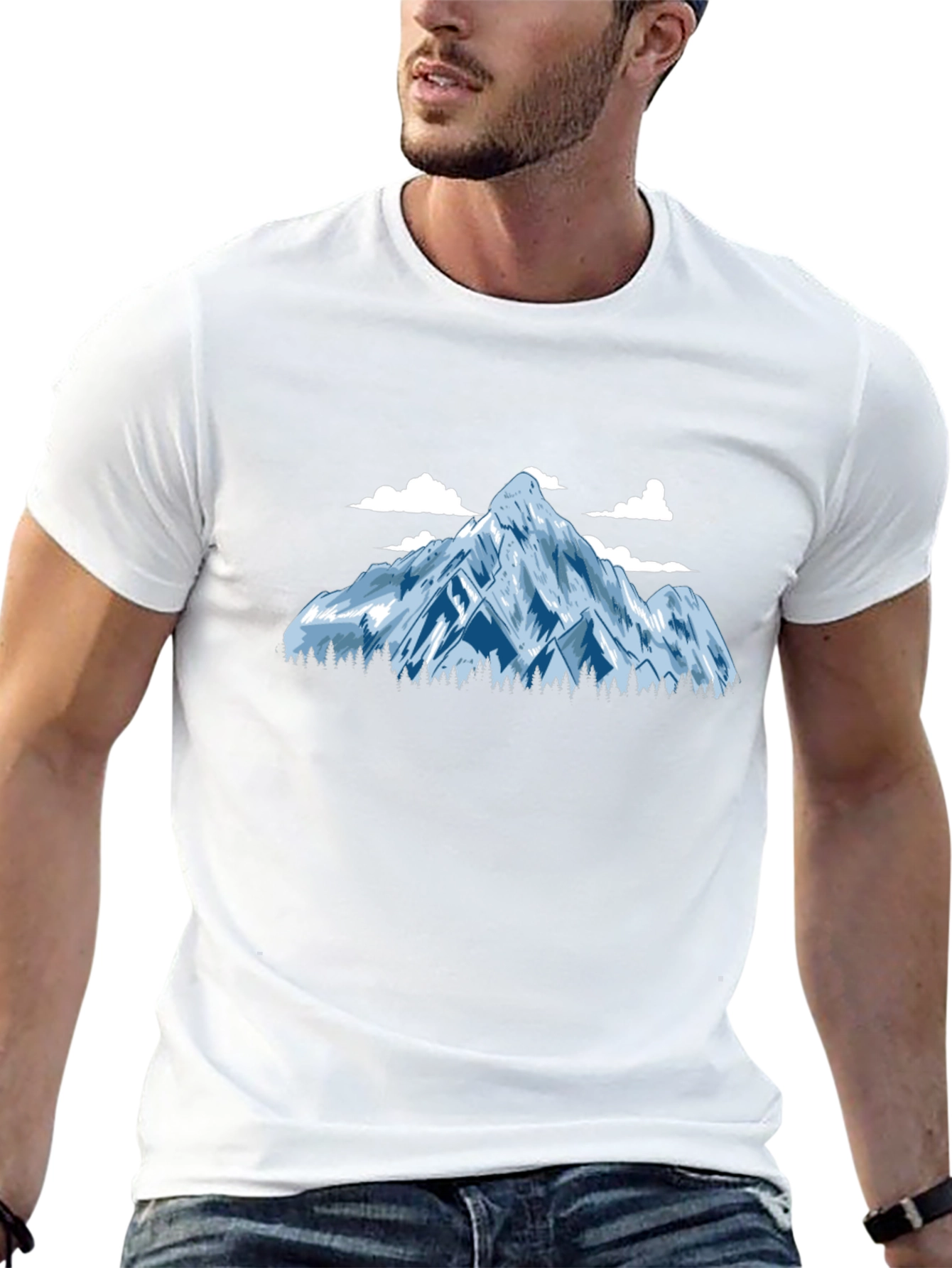 Mountain Graphic Tee - Black