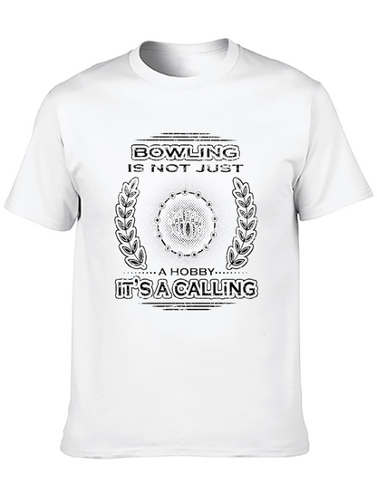 Bowling Calling Black Graphic Tee
